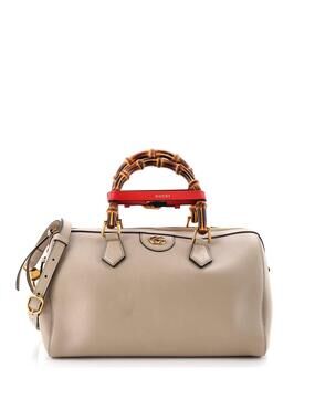 Gucci Diana Nm Bamboo Handle Boston Bag #256509G24B